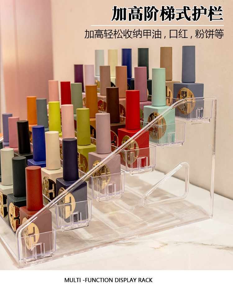 acrylic organizer for nail polish display shelf rack