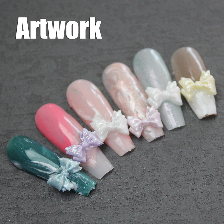 nail 3d bow decoration