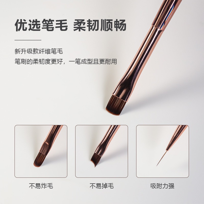 2025 nail art hook pen multifunctional gel color painting petal pulling brush