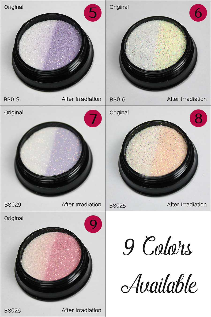 1/128 light-changing glitter powder