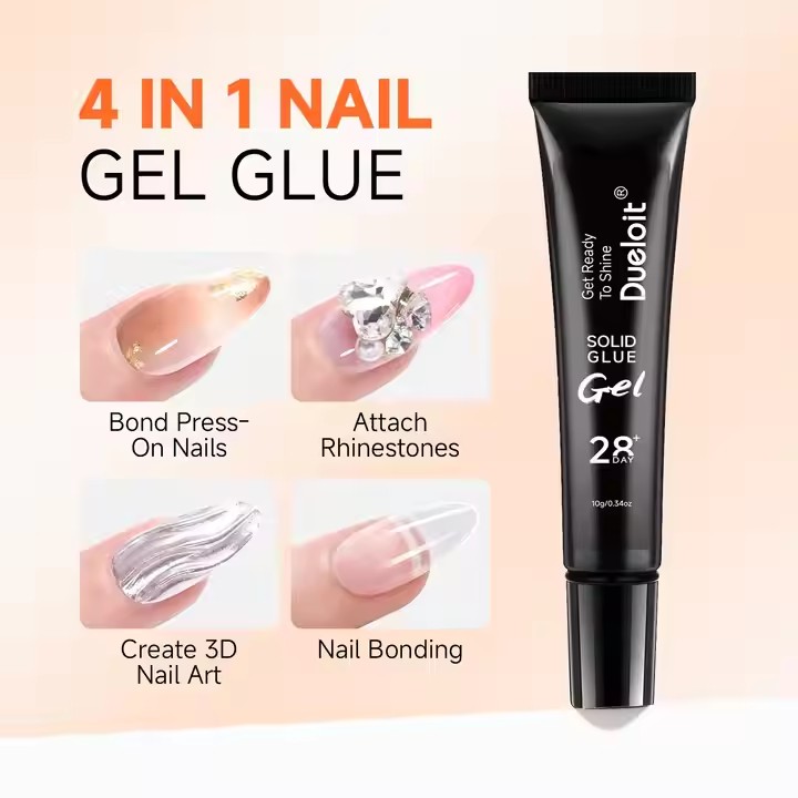 10g solid gel glue super strong 3d clear nail glue gel for long-lasting