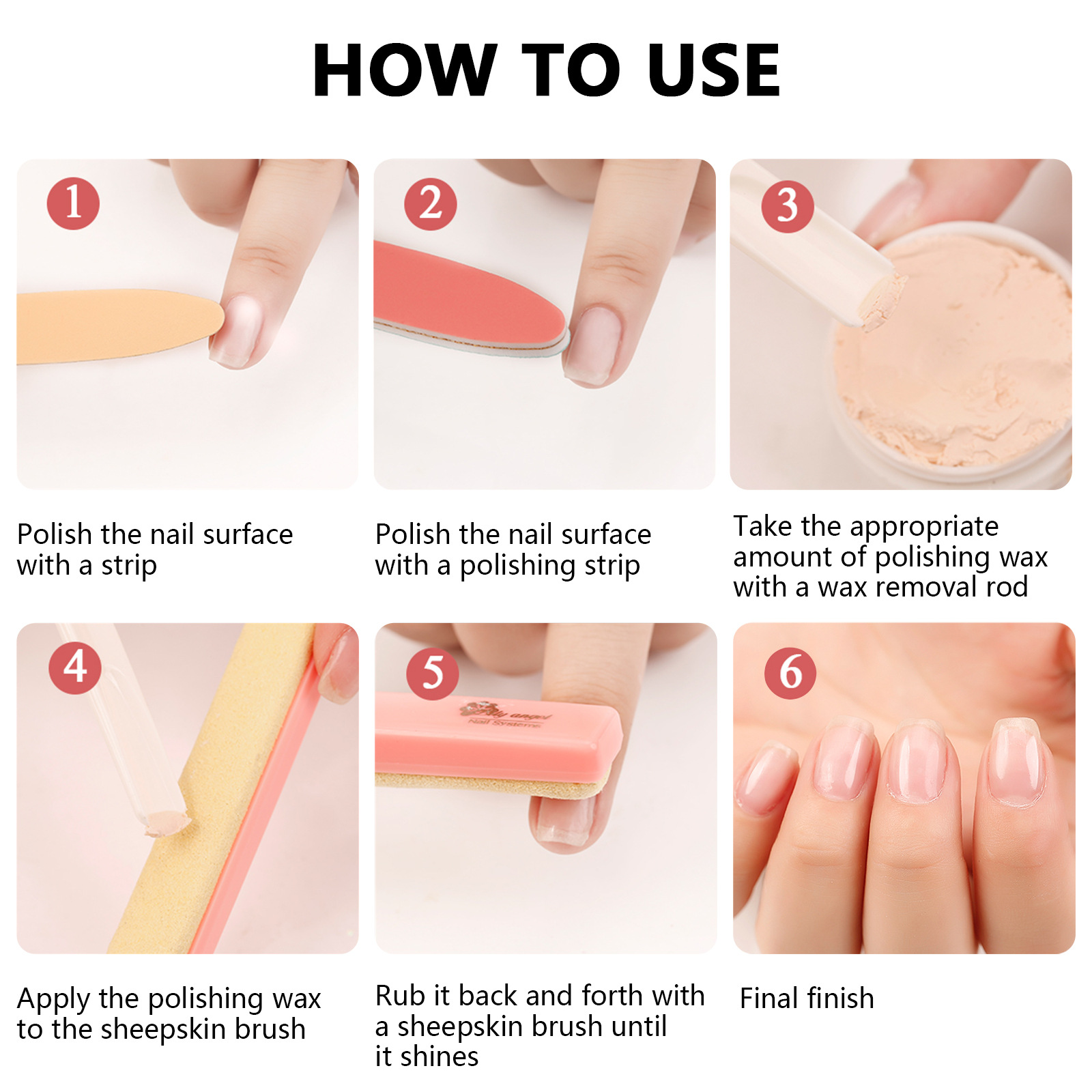 nail polishing wax tool set for making nail polish glue tools for beginners