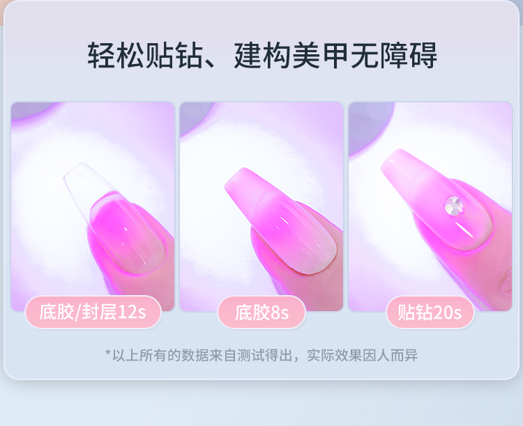 handheld battery nail light，fast drying, red light, non black hand nail baking lamp