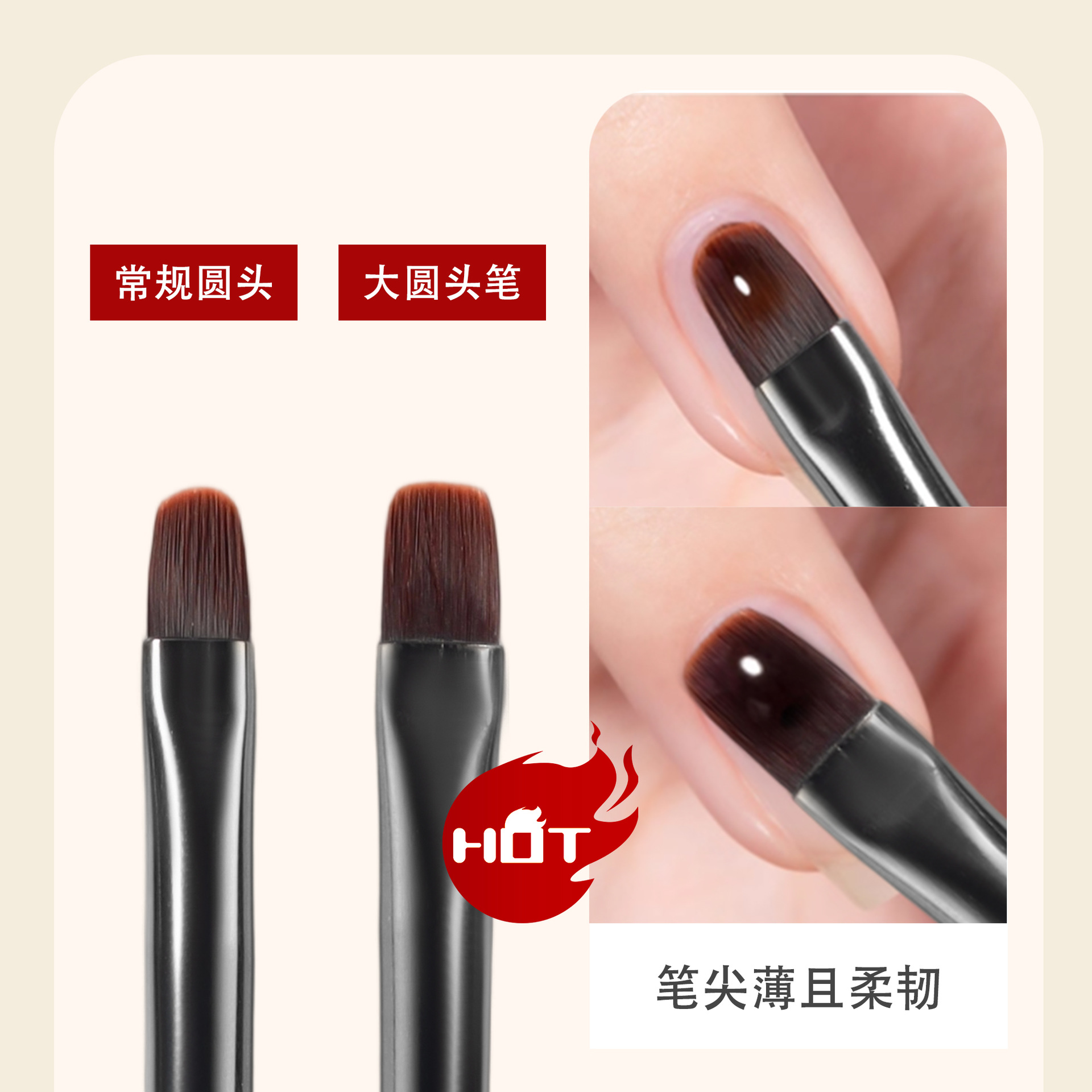 blunt gradient blue nail pen set generous flat head pen large round head pen