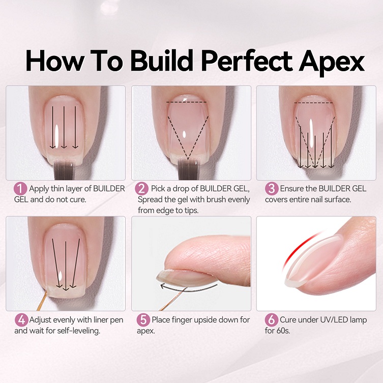 8 in 1 functional gel nail plate adhesive base adhesive extended construction nail gel